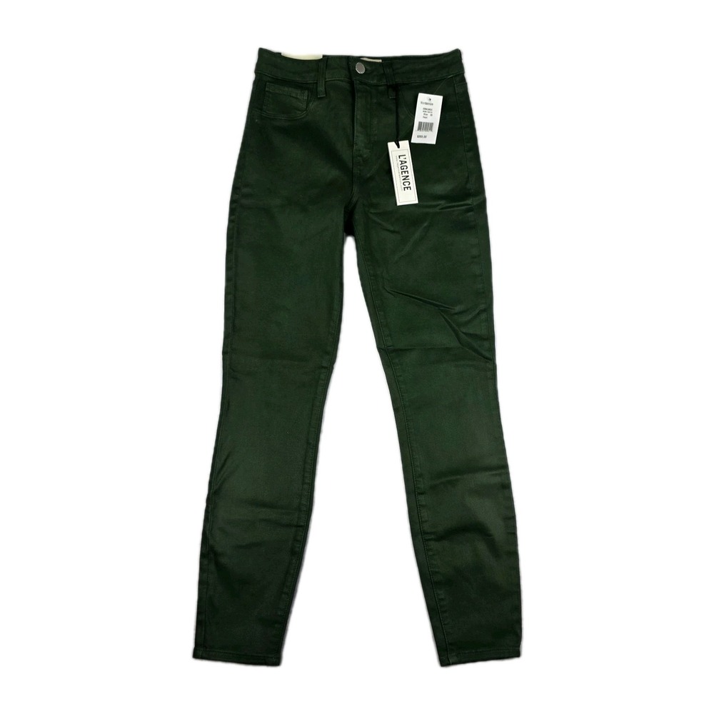 L'AGENCE Women's Skinny Jeans in Dark Green